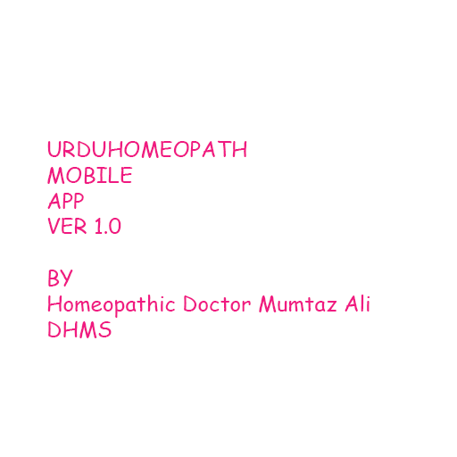 URDUHOMEOPATH MOBILE APP VER 1.0   FREE