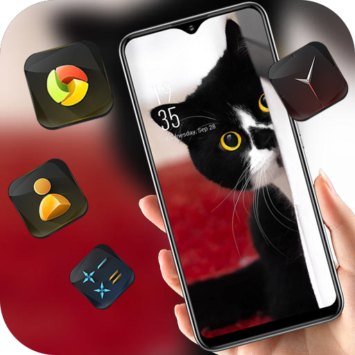 Hiding cat theme for nex s animals launcher