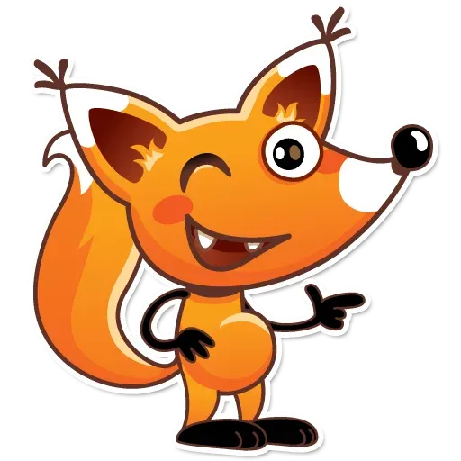 Cute Fox Stickers WAStickerApp