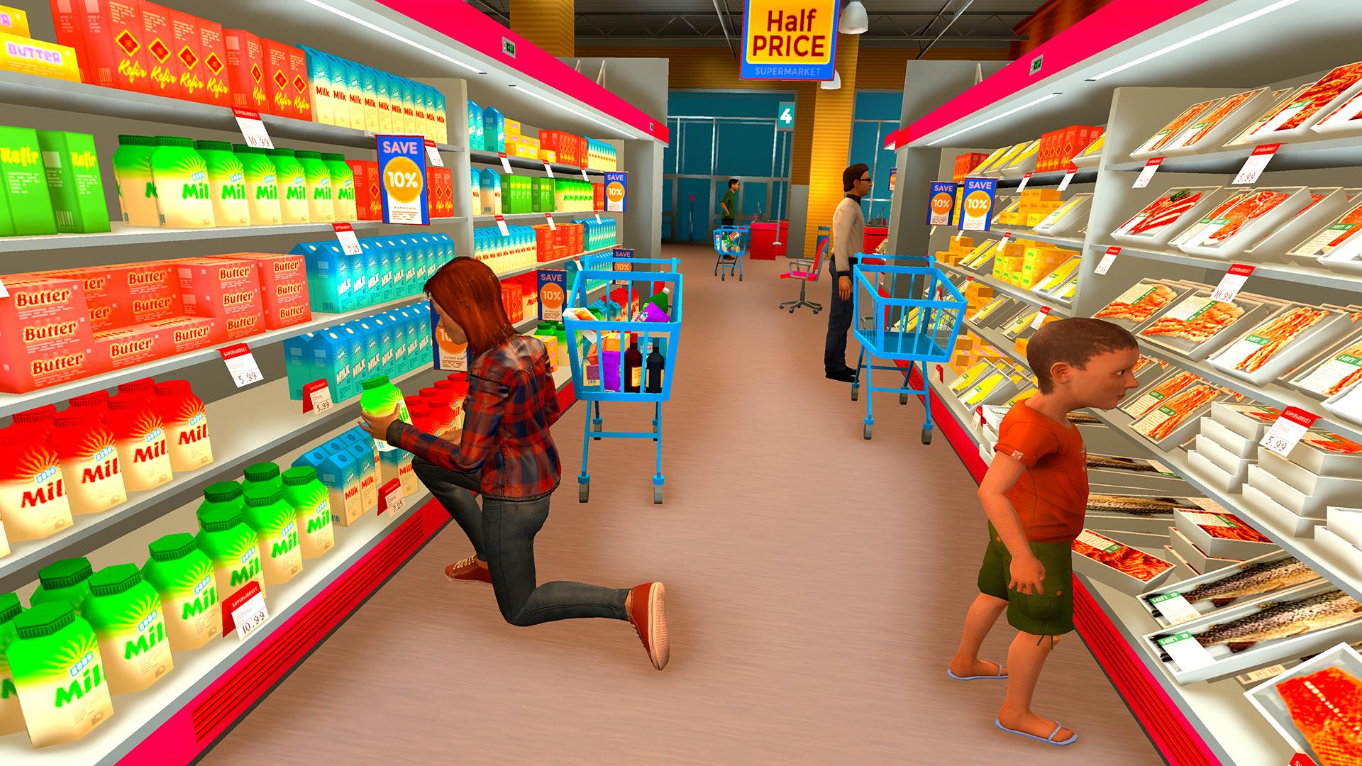 Скачать Supermarket Grocery Game на ПК | Официальный представитель GameLoop