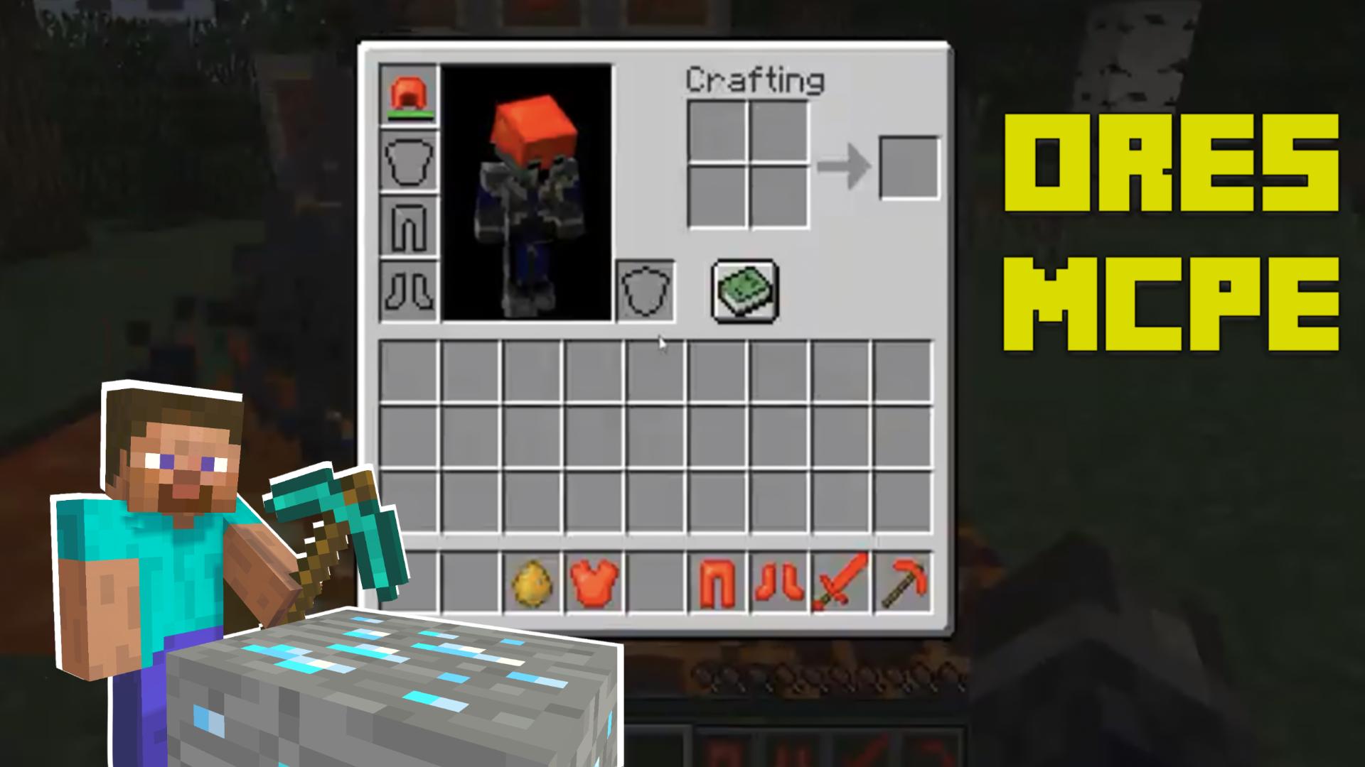 Download Ores Plus Addons for Minecraft android on PC