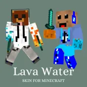 Skin Water Lava and Maps for Minecraft