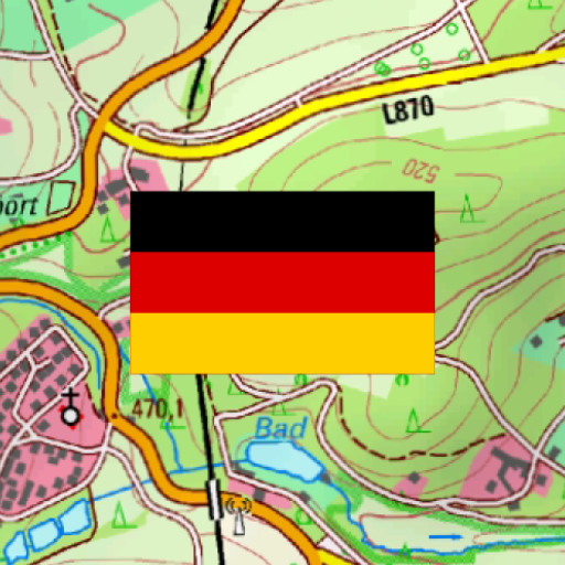 Deutschland Topo Karten