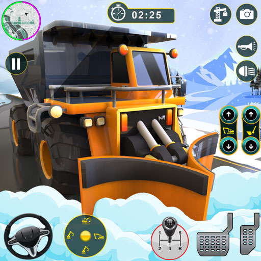 雪挖掘機卡車模擬器
