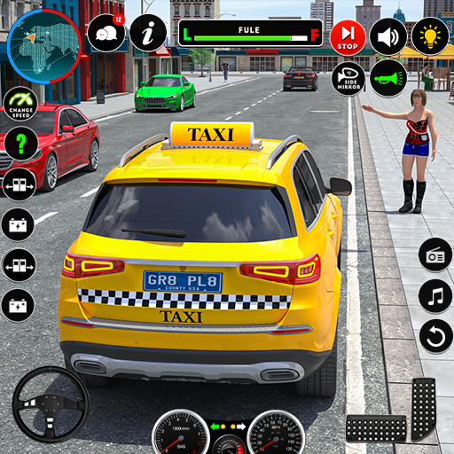 偉大的出租車遊戲3d：出租車模擬瘋狂出租車駕駛模擬器