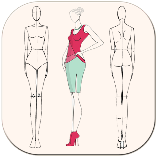 Fashion Design Flat Sketch - Fashion Designing App