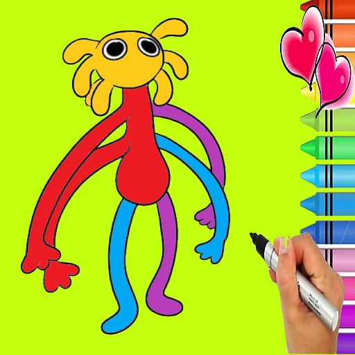Como colorir Rainbow Friends  colorindo páginas 