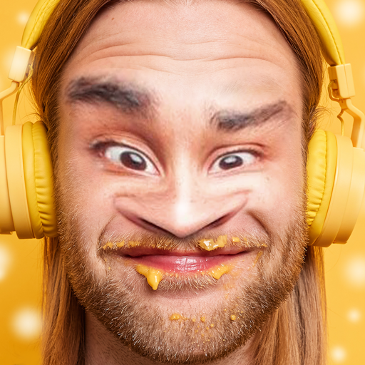 Смешное лицо стикеры на фото