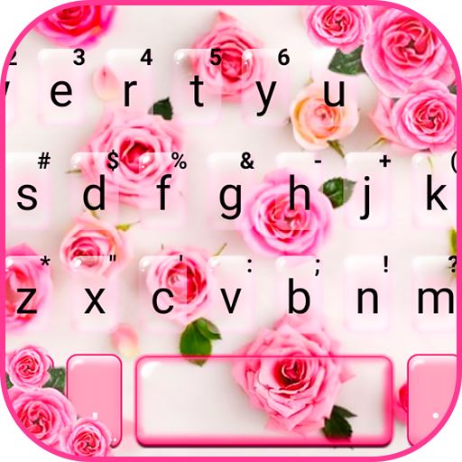 Dainty Pink 3D Rose Tema