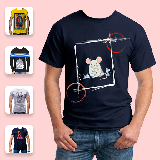 Man T-Shirt Fashion Photo Edit