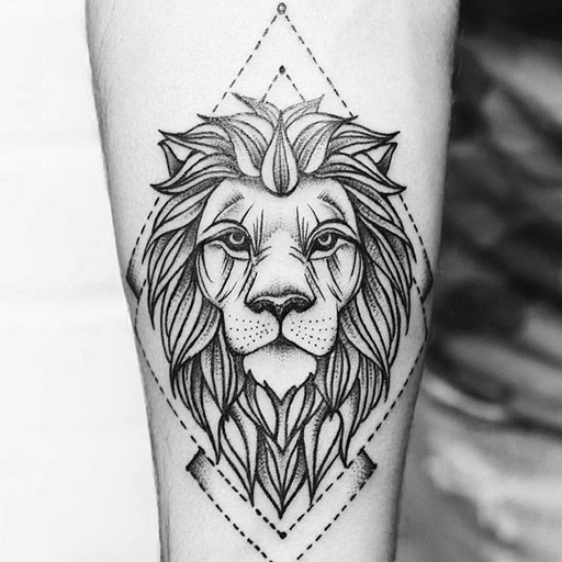 Tatuagem de leão