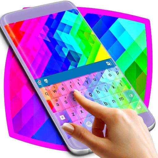 Teclado de cores gradientes