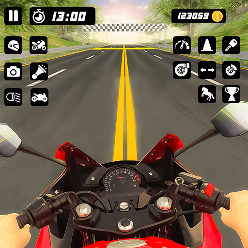jogo de moto de corrida 3d
