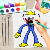 How to Draw Huggy Wuggy Easy