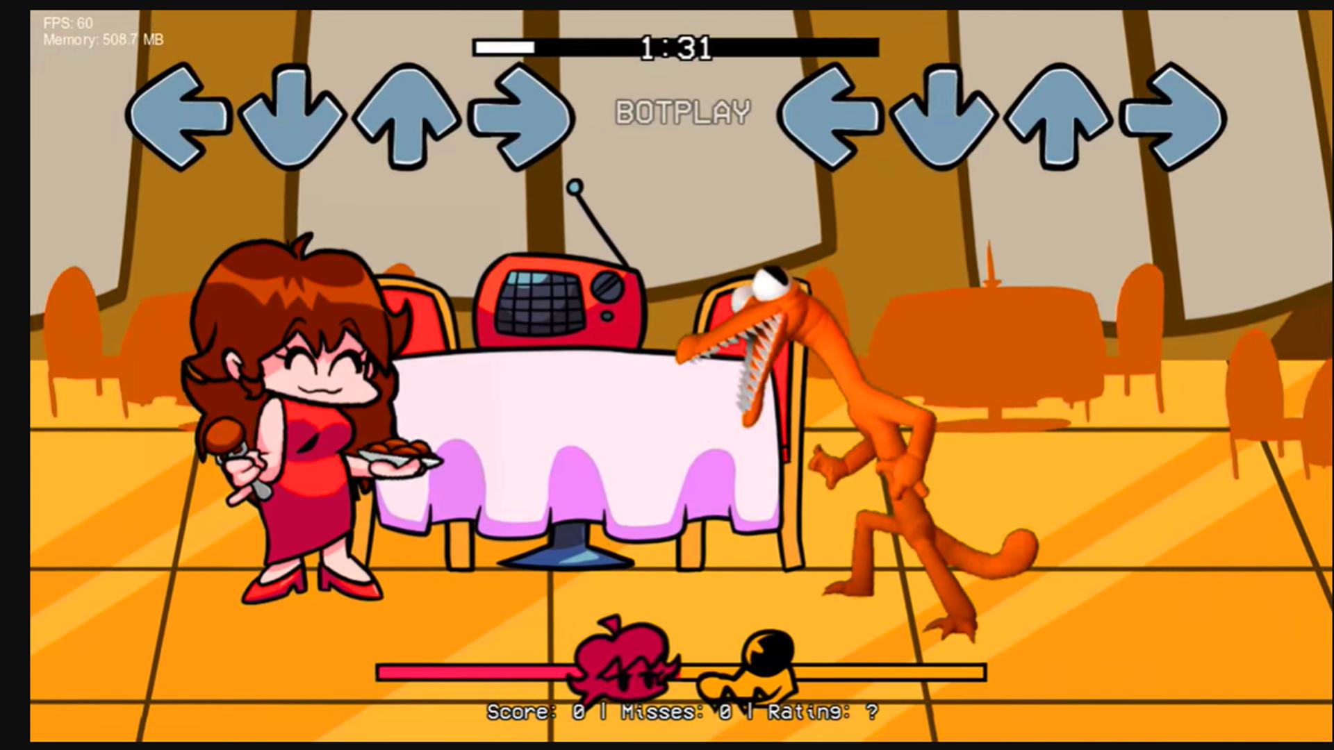 Orange Rainbow Friends FNF Mod Game for Android - Download