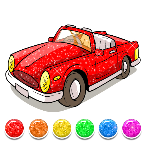 Cars Glitter Coloring Book