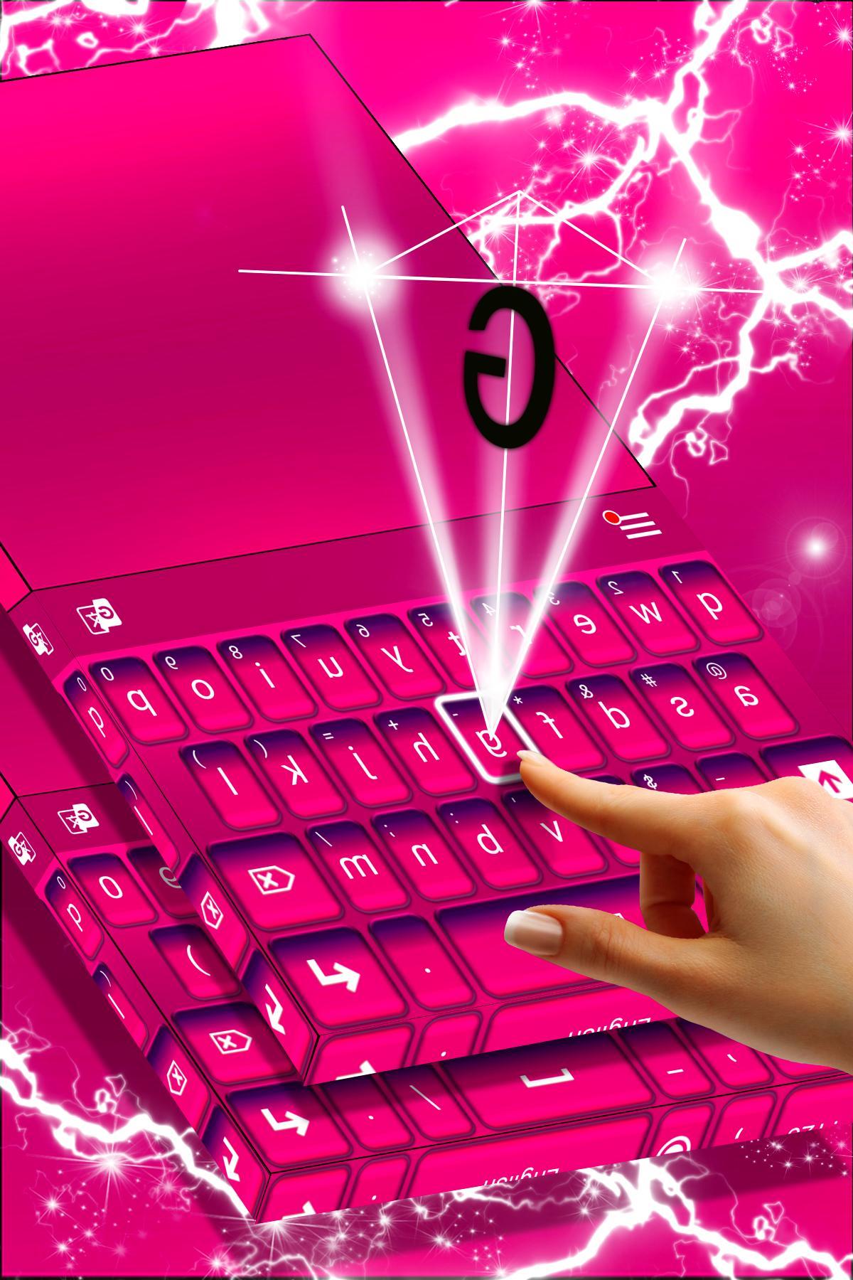 Download Keyboard Color Pink Theme android on PC