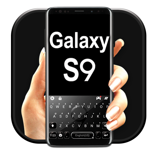 Black Galaxy S9 Klavye Teması