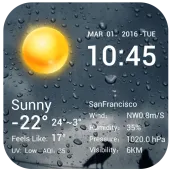 Desktop Weather Clock Widget