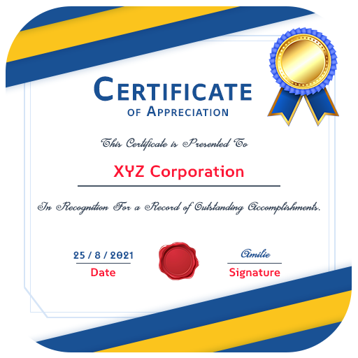 Certificate Card Maker App