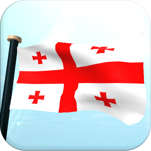 Georgia Flag 3D Free Wallpaper