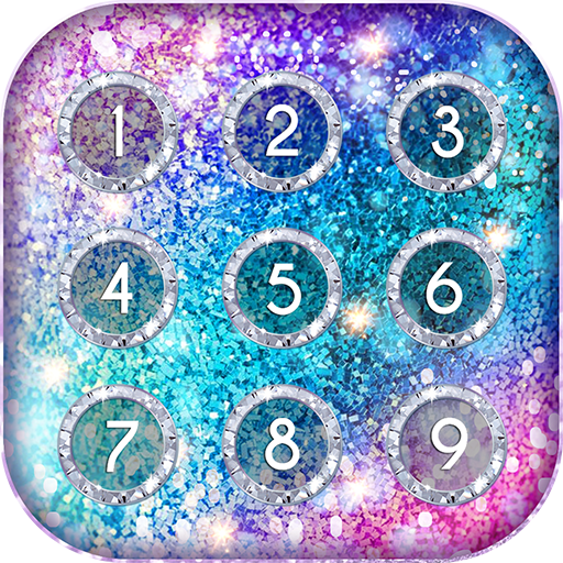 Glitter Keypad Lock Screen