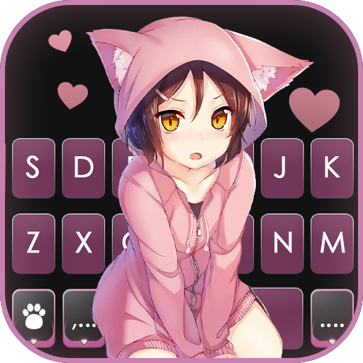 Cat Girl Kawaii कीबोर्ड