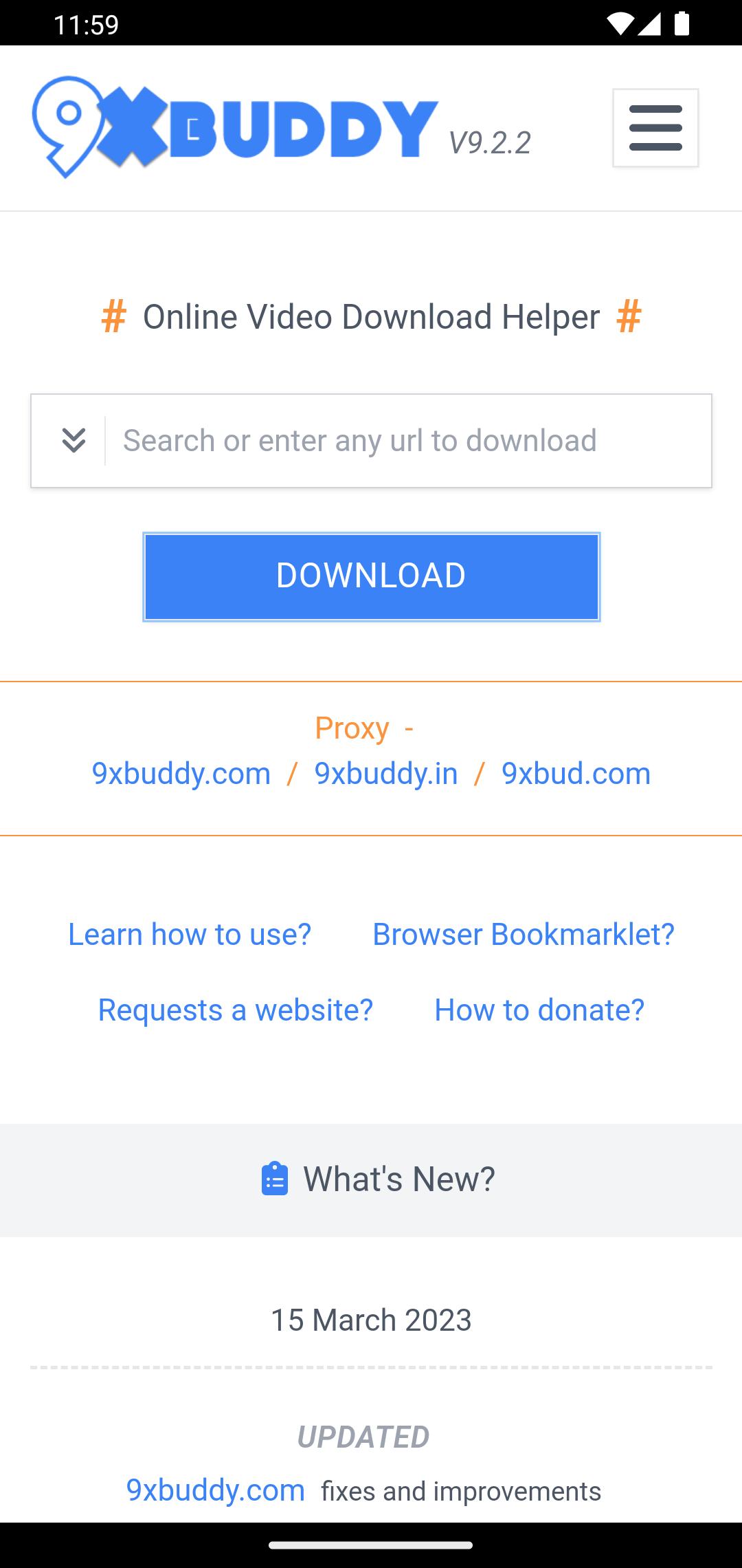 Download 9xBuddy android on PC