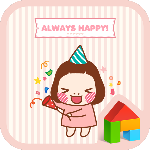 cute always happy dodol theme