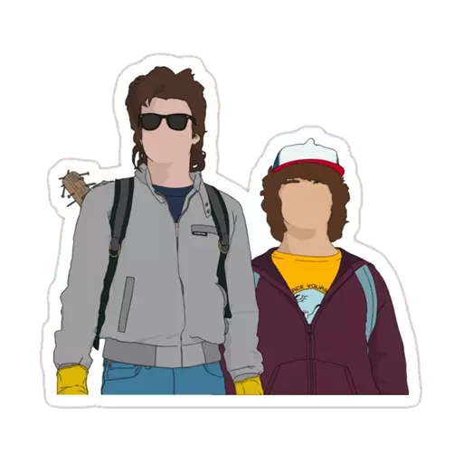 stranger things Stickers for w