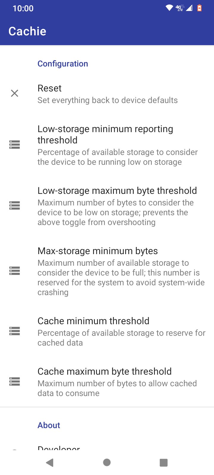 Download Cachie — System Storage Tuning android on PC