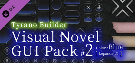 Tyrano Builder - Visual Novel GUI Pack #2 Color-Blue [kopanda UI]