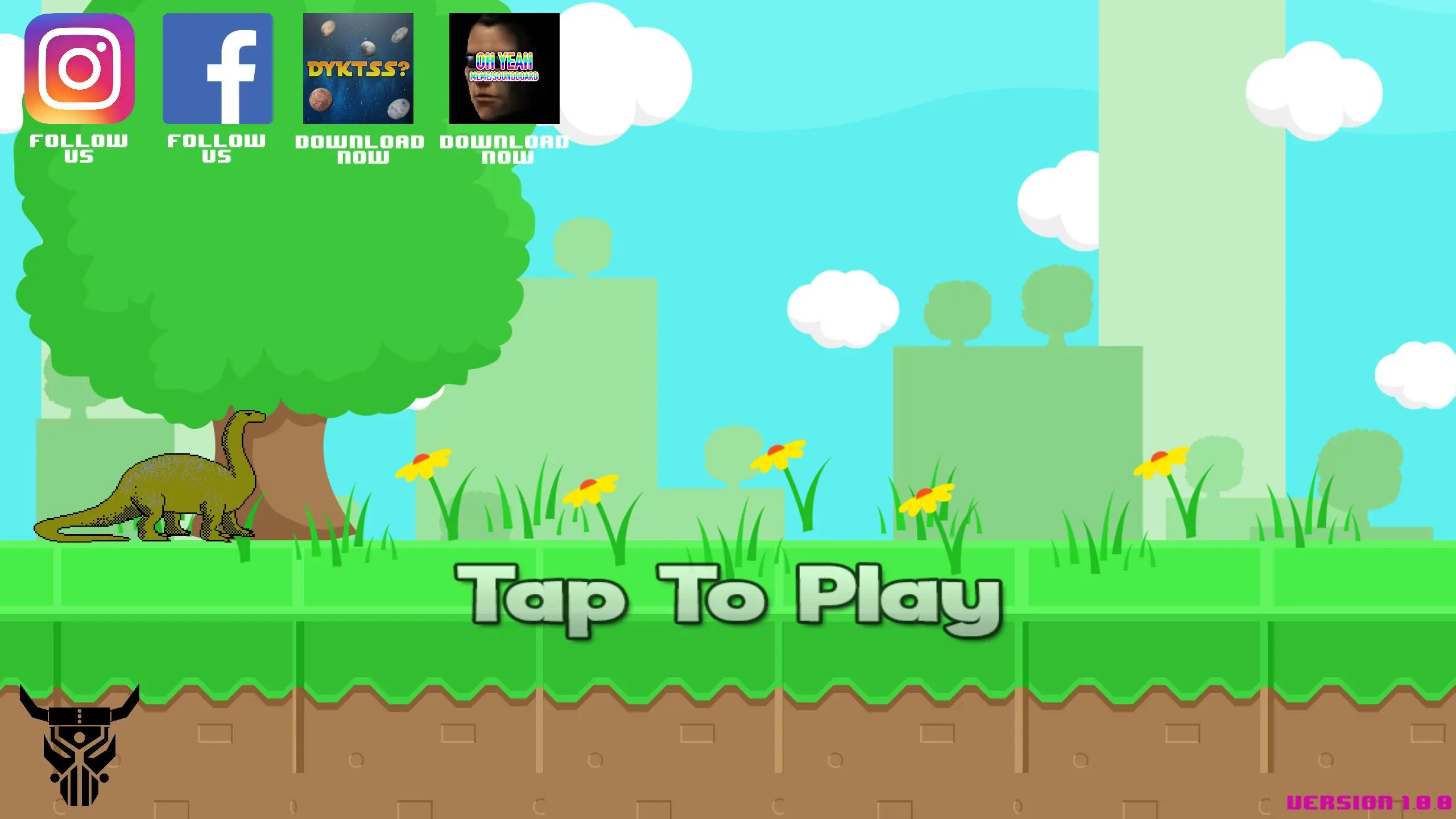 Download Jumpy Dinosaur - 2D Side-Scroller Dino Game (Free) android on PC