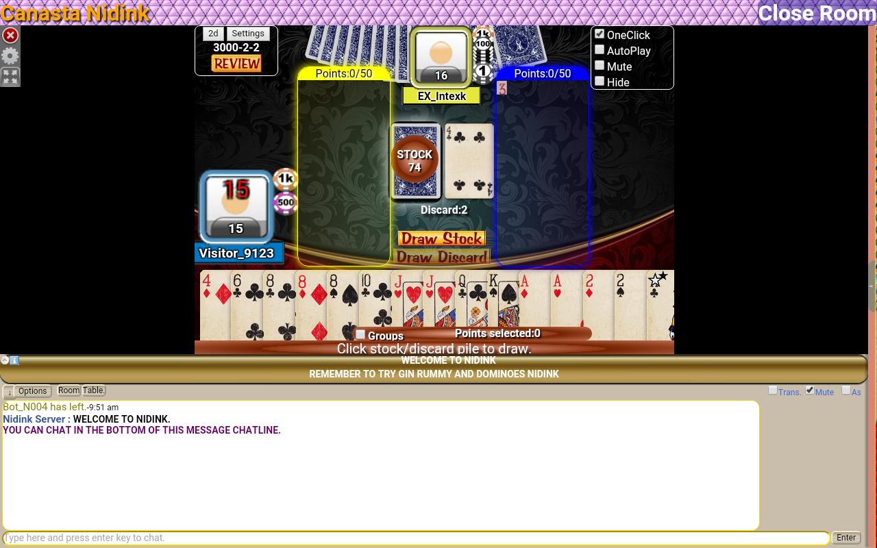 Canasta for Windows, brought to you by