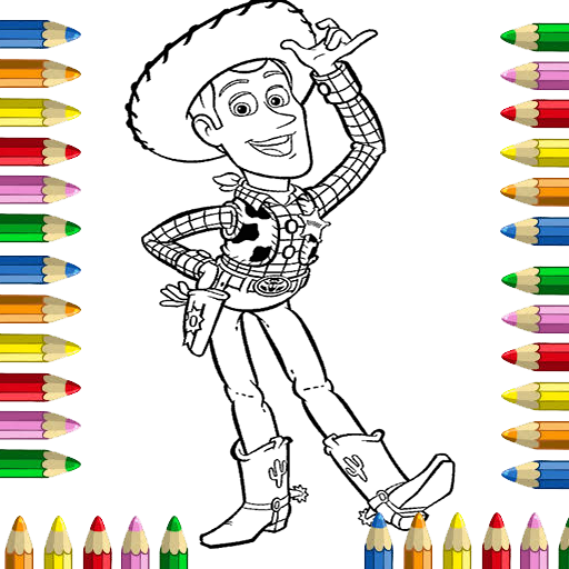 story toy coloring book