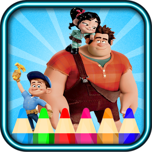 coloring wreck it ralph fans