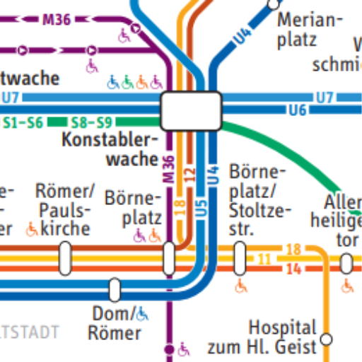 Frankfurt Metro Map 2024