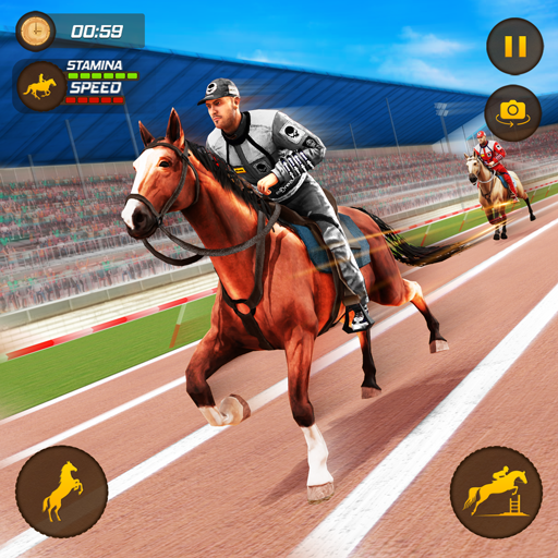 kuda balap permainan 3d