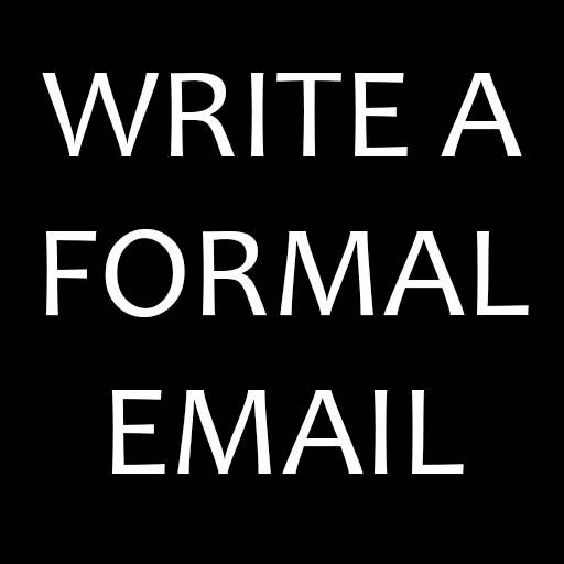 Write a formal email