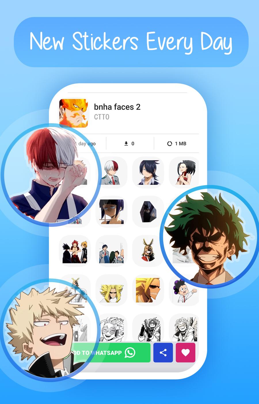 Скачать Anime Stickers for WhatsApp на ПК | Официальный представитель  GameLoop