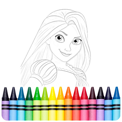 Раскраска принцессы:рисование