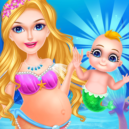 Mermaid mom newborn care game