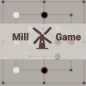 Mill Game: 9 men's morris board game