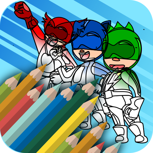 Mask SuperHeroes Color & Draw