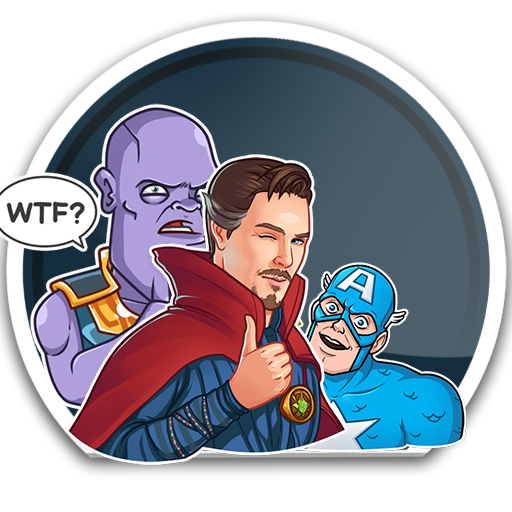 WASticker Superhero Pack Part 