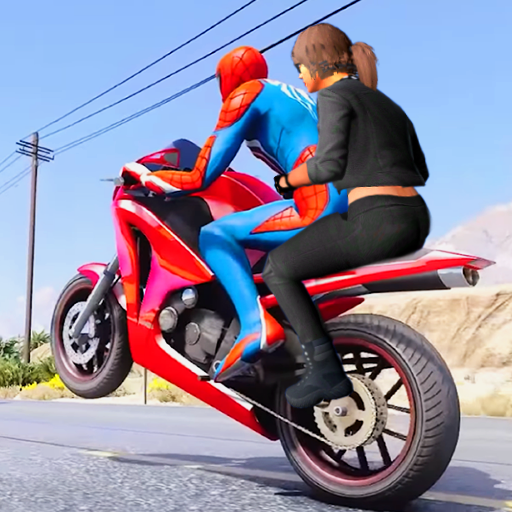 Superhero Bike Taxi Driving Sim Games 3D Taxi Game