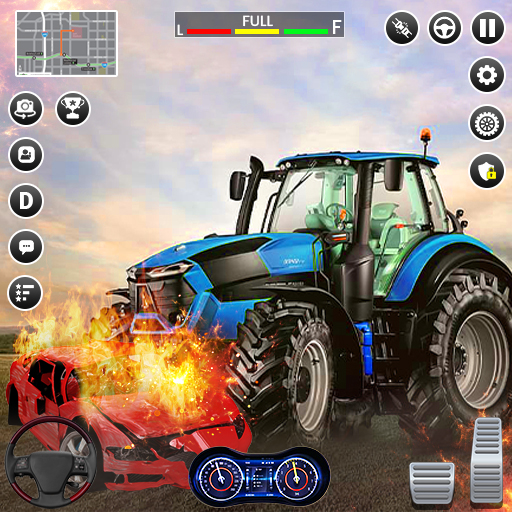 battle racing tractor games 3d