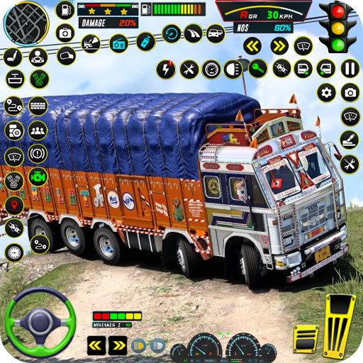 Lái xe tải địa hình Ấn Độ 3d