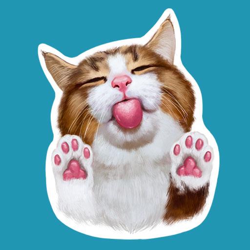 Emoji cat stickers - Rexiecat