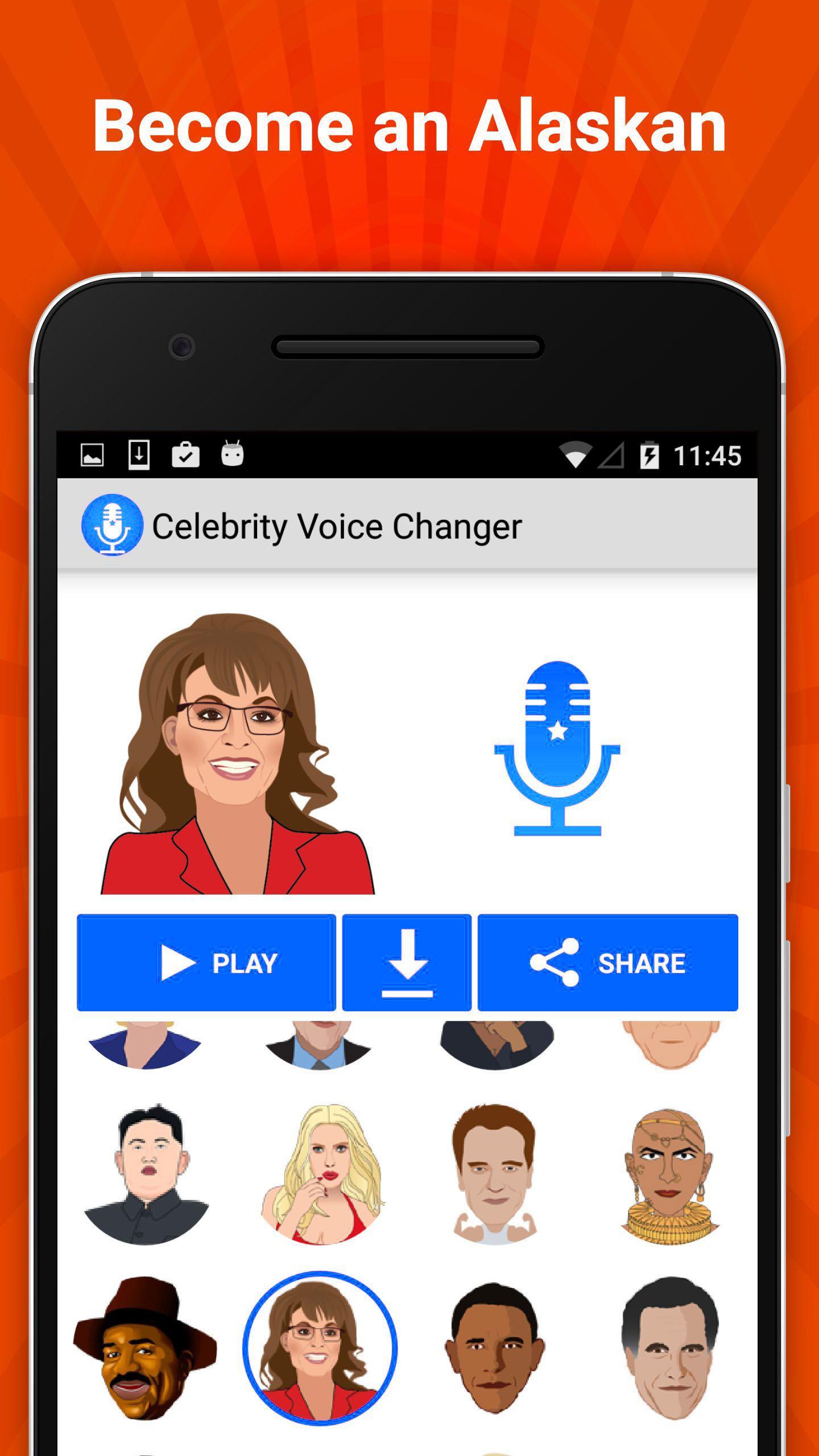 Скачать Celebrity Voice Changer Lite на ПК | Официальный представитель  GameLoop